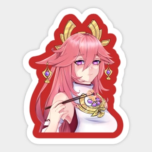 Yae Miko Genshin Impact Sticker